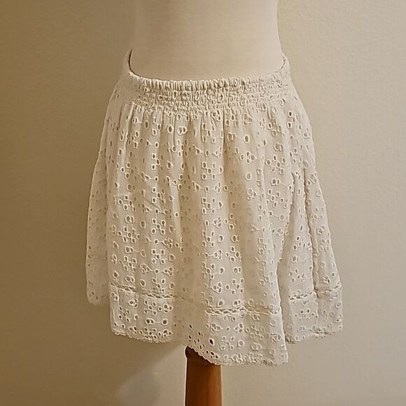 Joie Floral Lace White Skirt xs - Picture 1 of 7